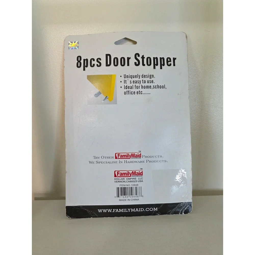 NIP Family Maid Hardware 8 Pieces Door Stoppers